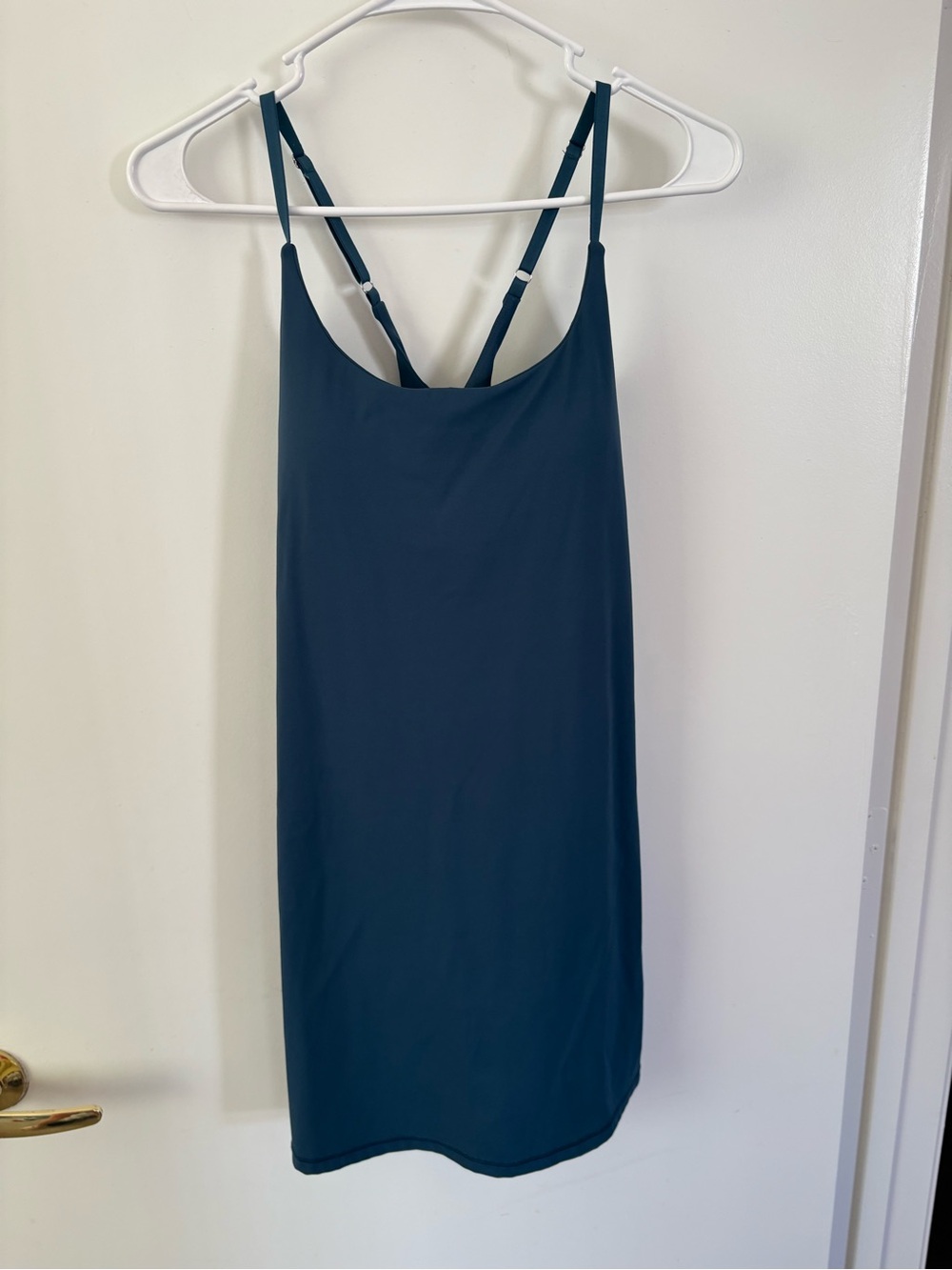 Sleek Navy Slip Dress with Adjustable Straps